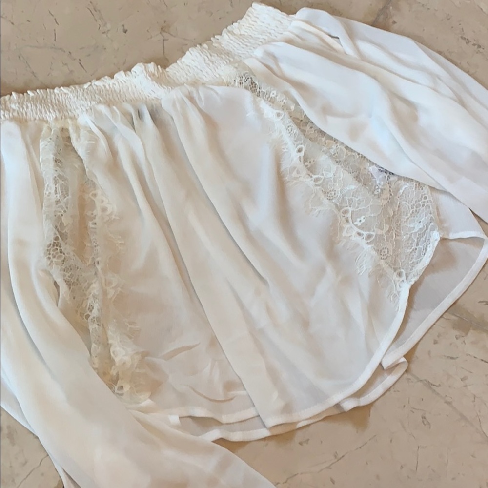 White chiffon shirt
